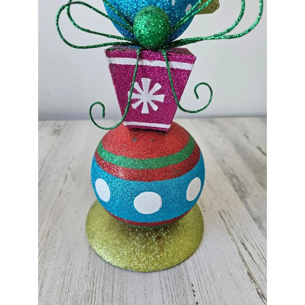 Pier 1 ornament glitter vintage rare Xmas decor centerpiece Bose‎